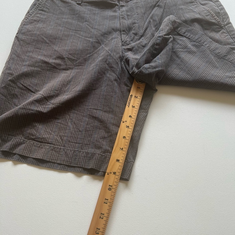 EUC Banana Republic Shorts Mens 36x9" Inseam Brown/Blue‎ Plaid  (B5) - Picture 3 of 6